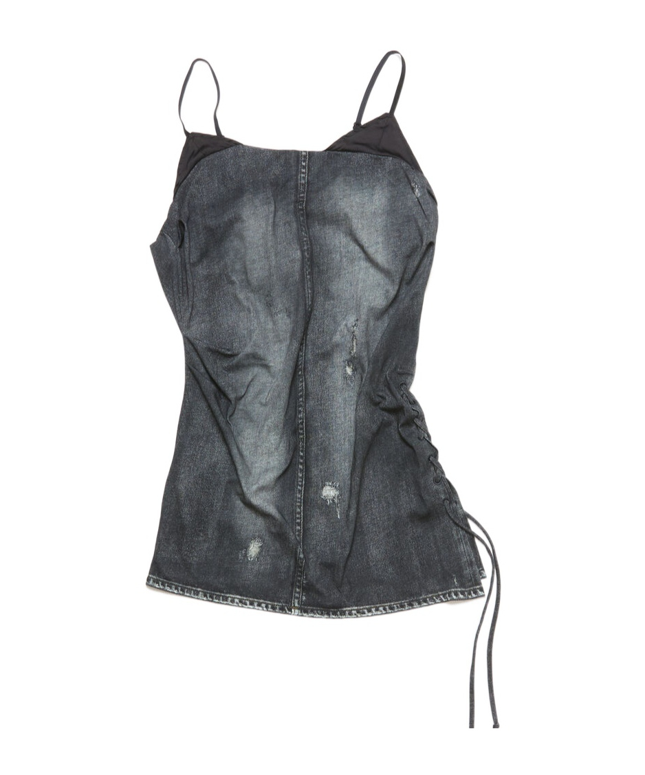 ACNE STUDIOS DENIM-PRINT TANK TOP