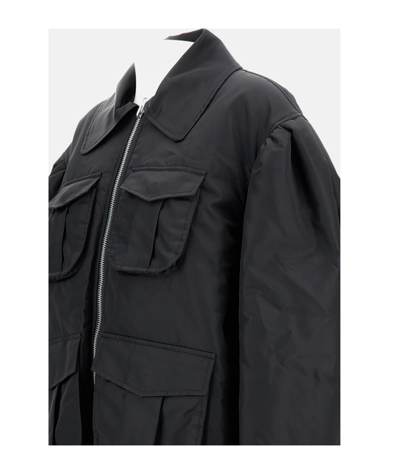 Simone Rocha Lapel Casual Jacket In Black