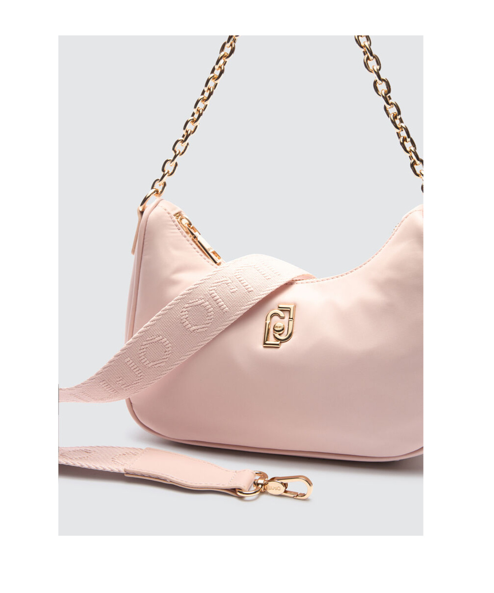 Liu •jo Shoulder Bag Decorated With Pendant In Nude
