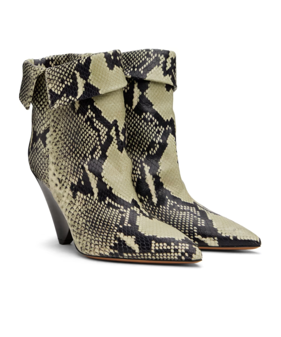 Isabel Marant Lulya Pointed Short Boots In Black
