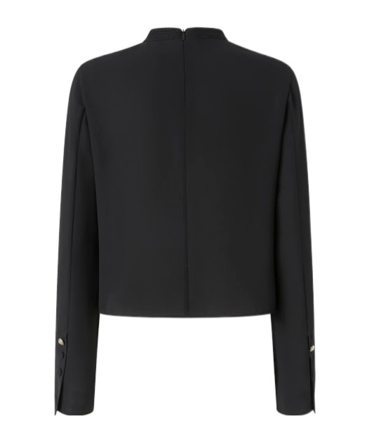 Pinko Bucatini Long-slevee Blouse In Black