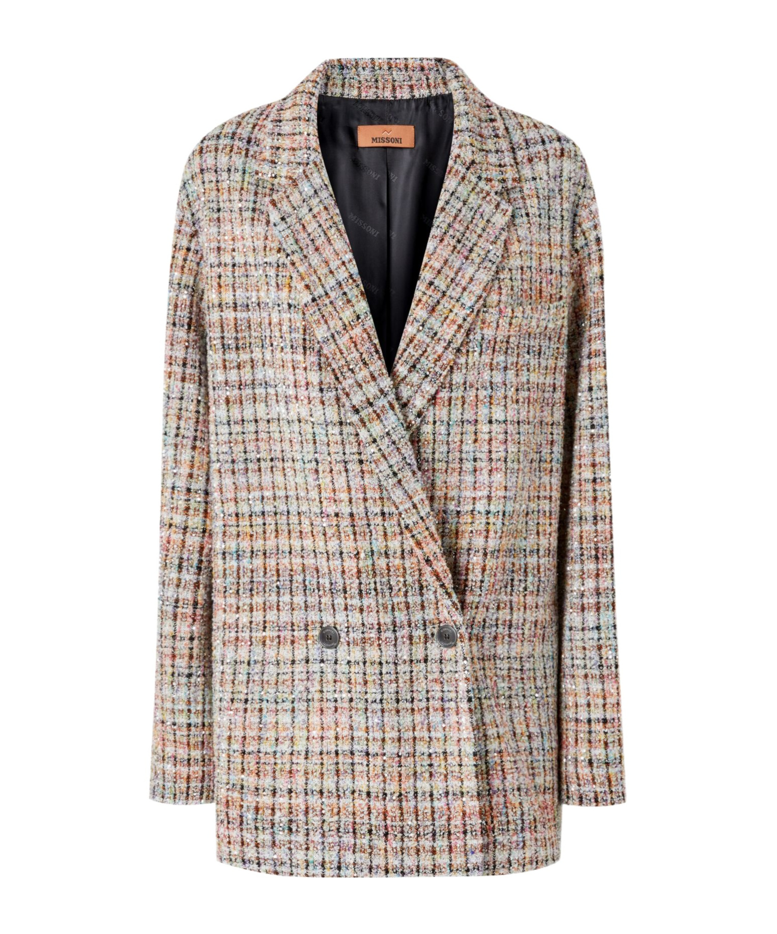Missoni Lapel Long-sleeved Suit Jacket In Multicolor