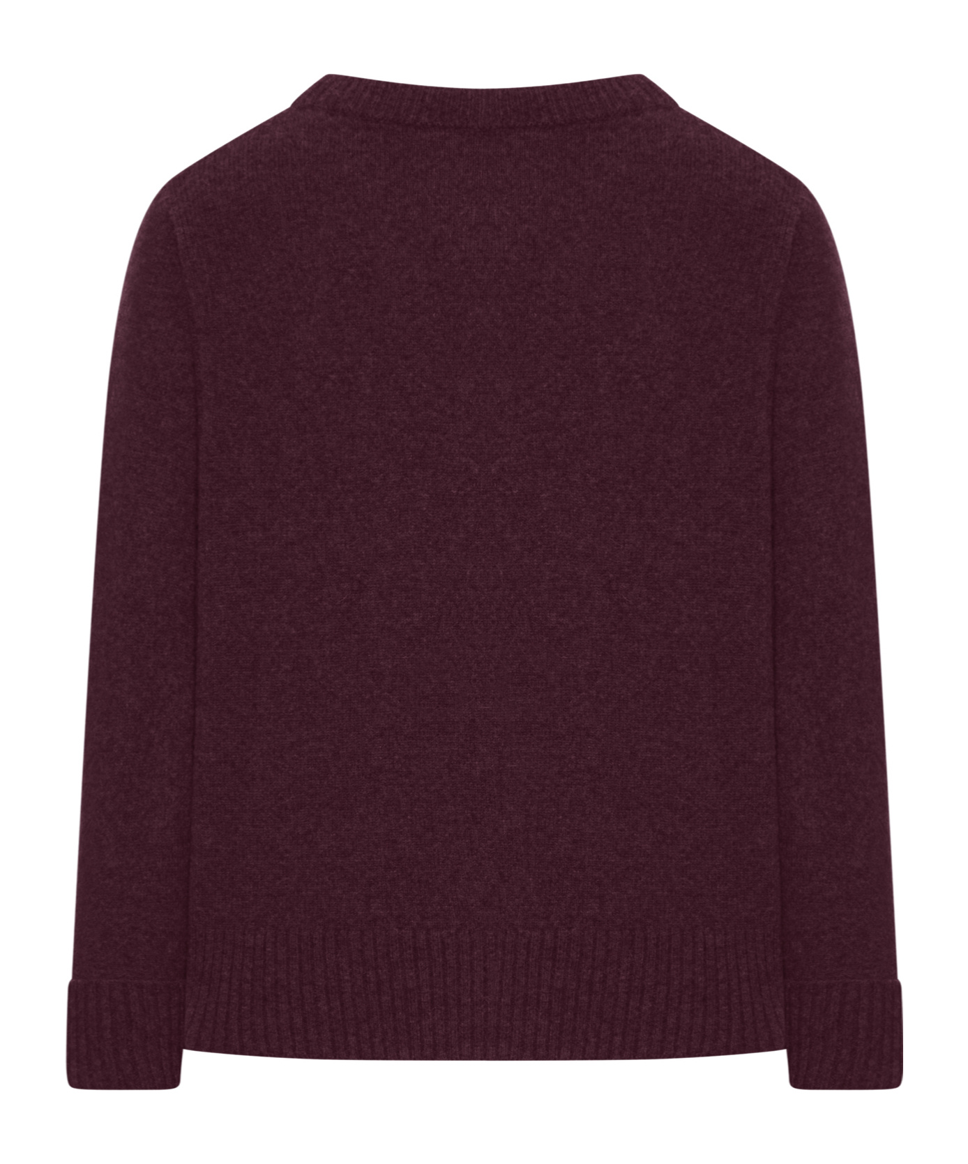 Roberto Collina Crew Neck Long-sleeved Sweater In Purple