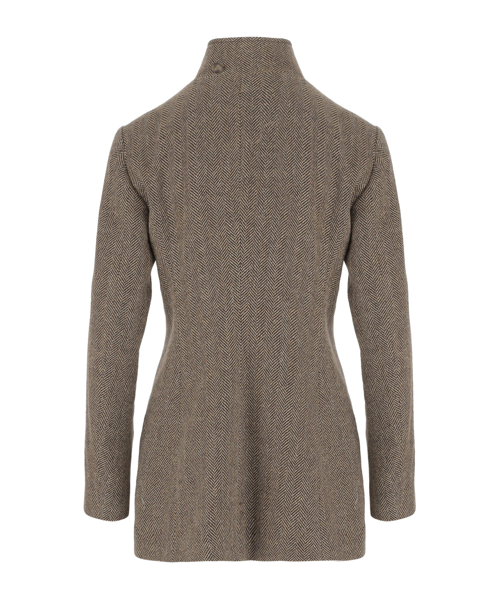 Polo Ralph Lauren Linen-blend Jacket With Stand-up Collar In Gray