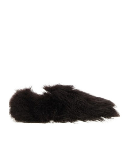 Tod's Gommino Sheep Fur Loafers In Brown