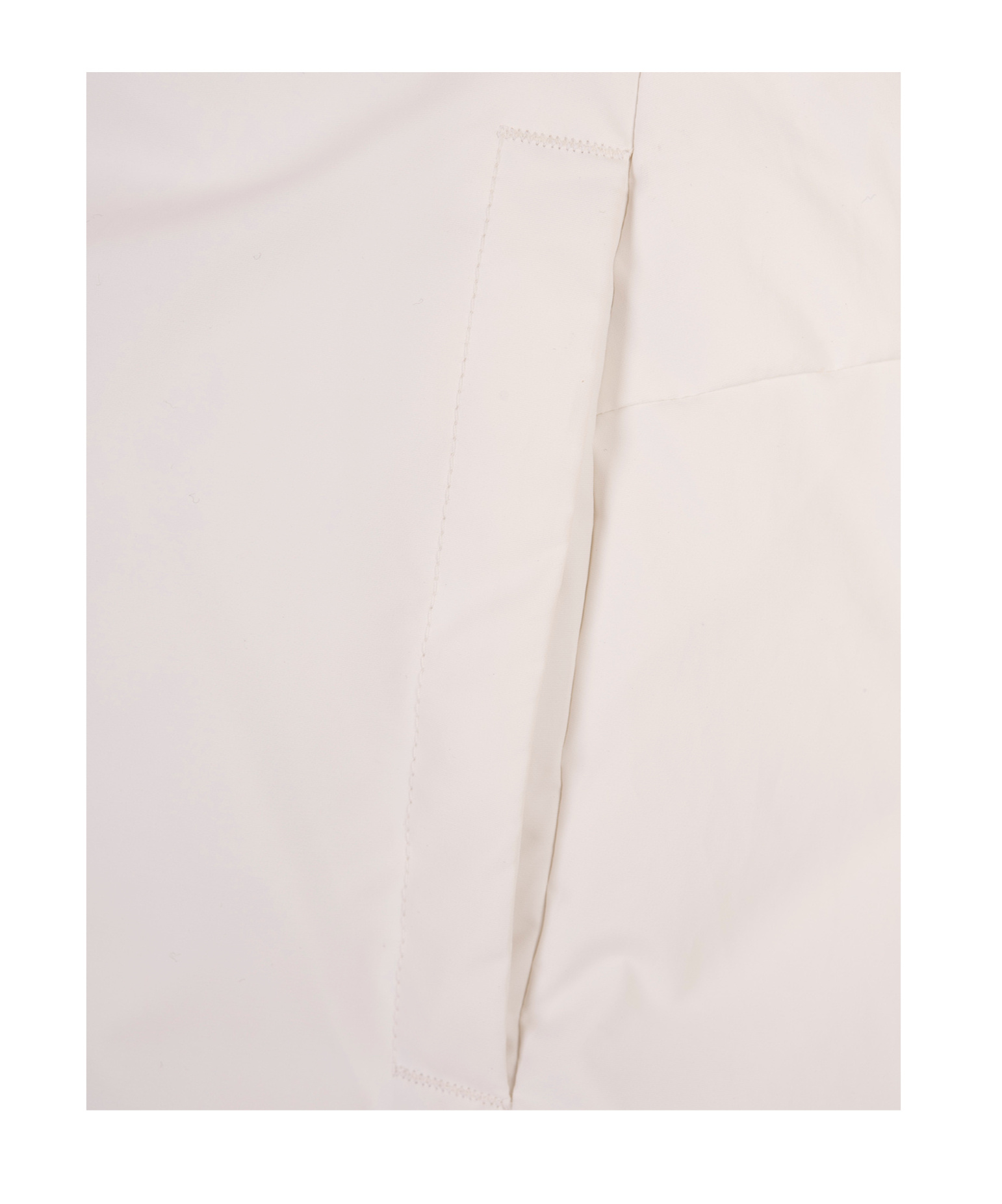 Jil Sander White Cotton Padded Gilet In White