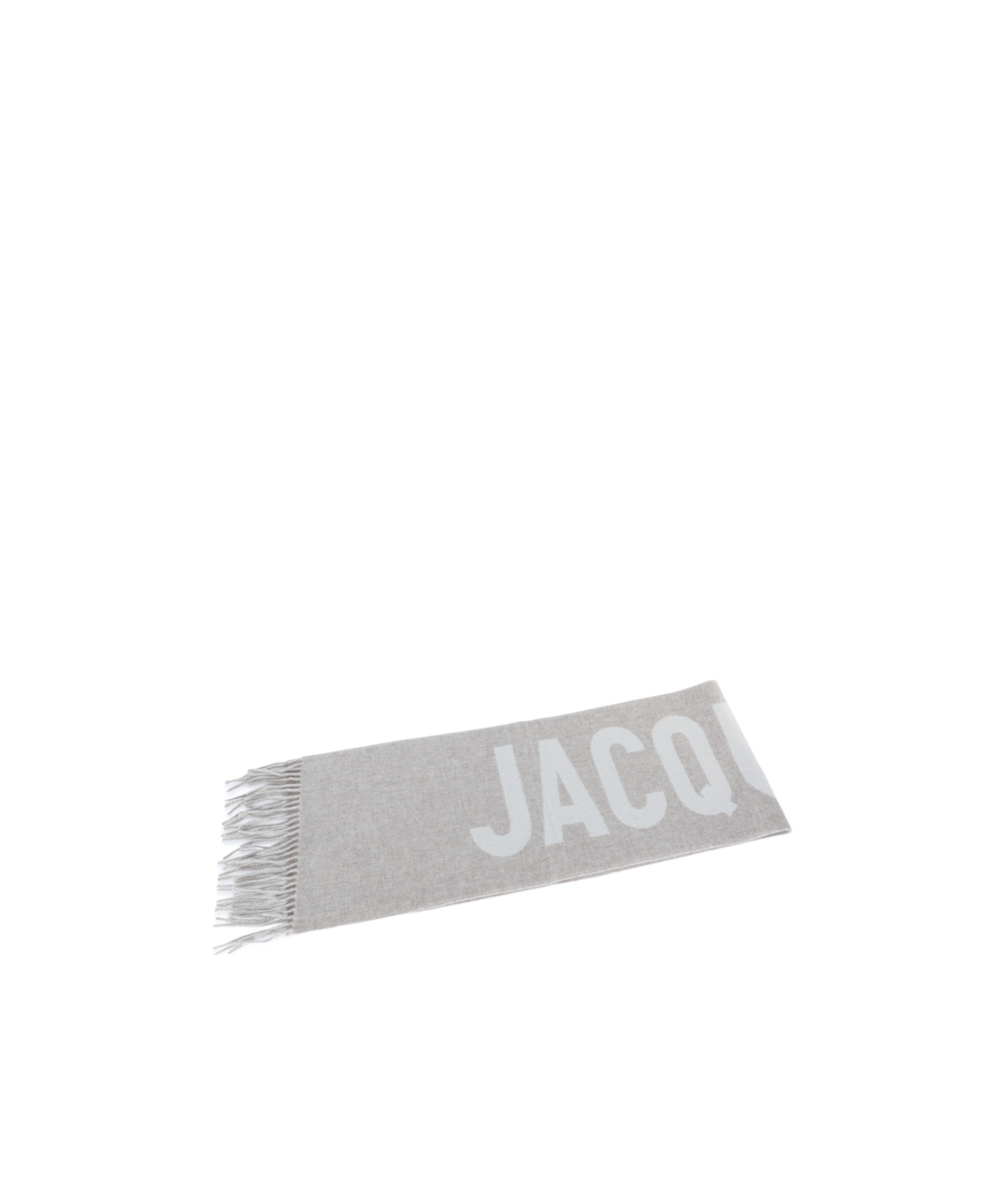 Jacquemus Tassel Scarf In Gray