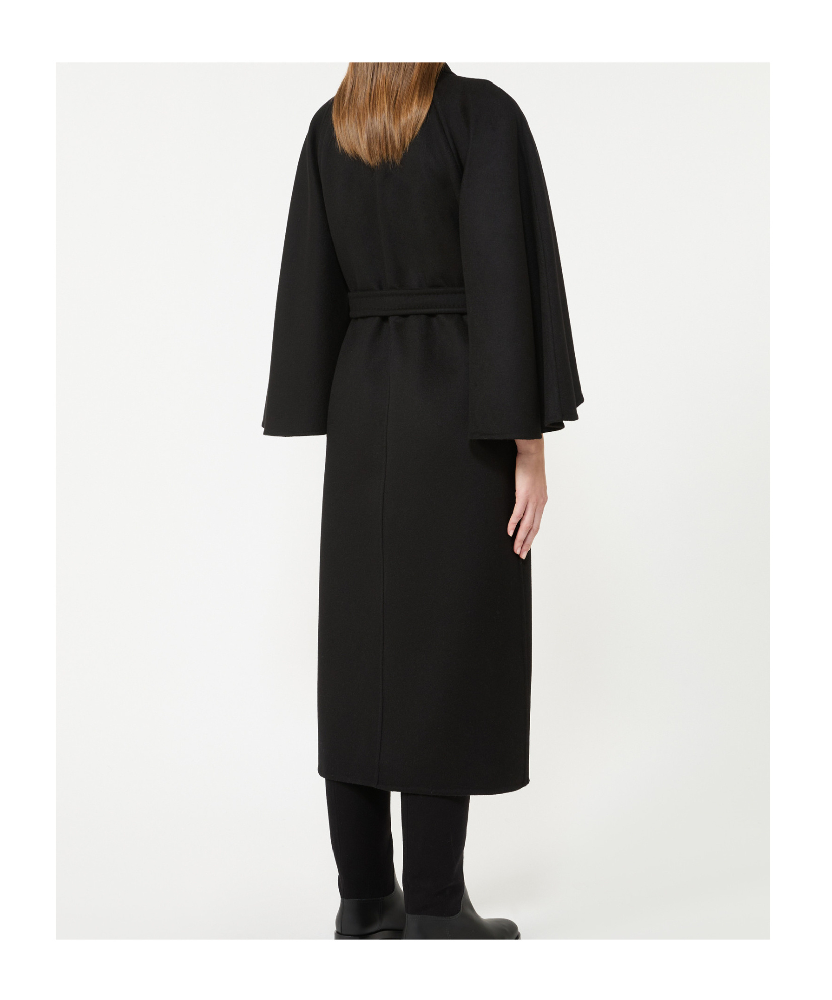 Max Mara Long Coat By In Black