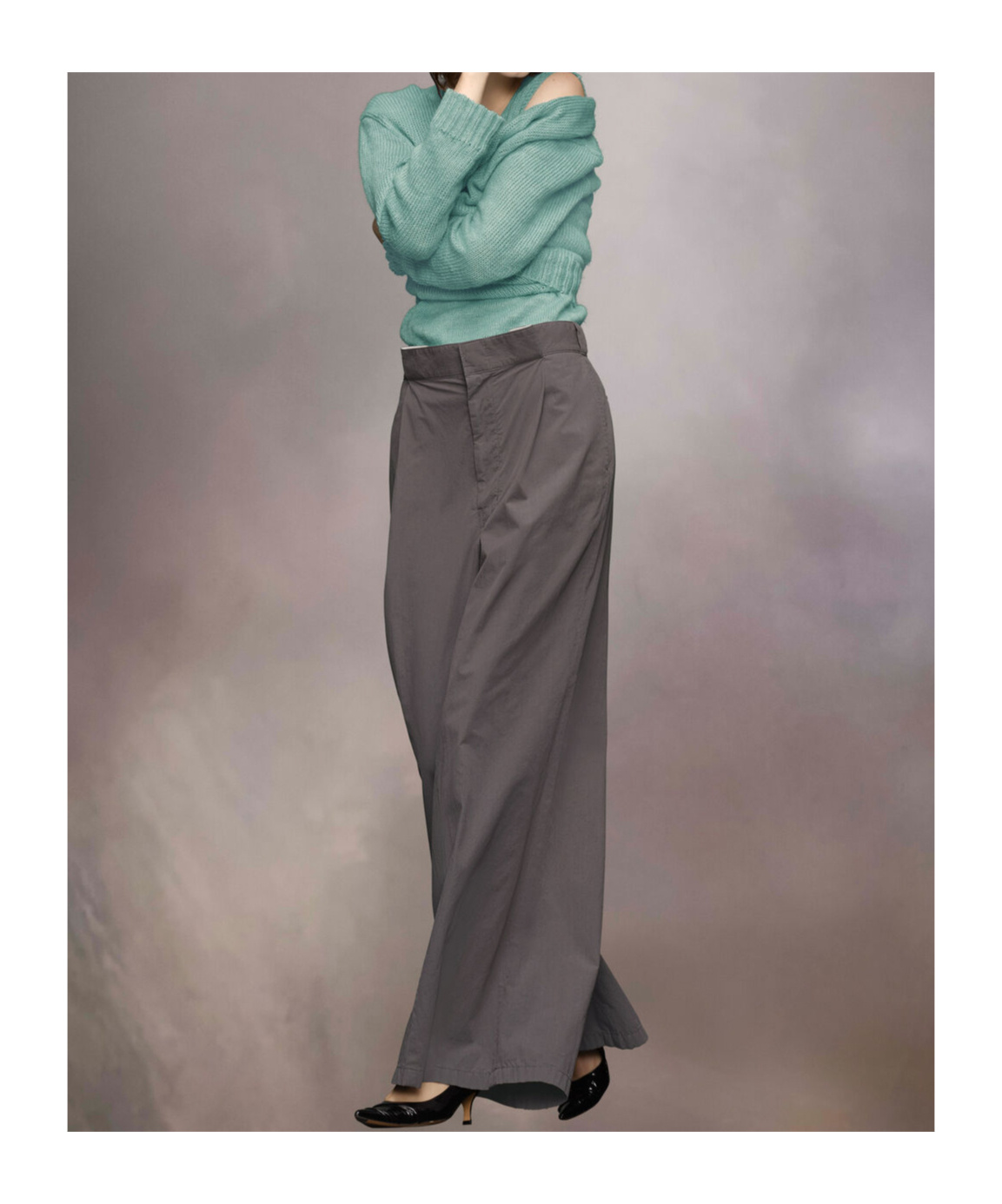 Maison Margiela Four-stitch Palazzo Trousers In Black