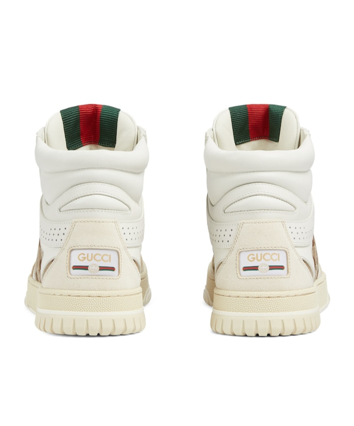 Gucci Re-web Series High-top Skate Shoes In White