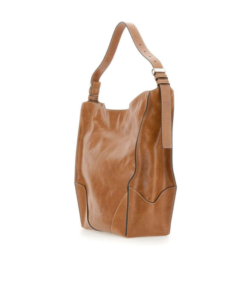 Gianni Chiarini Buckle-strap Tote Bag In Brown