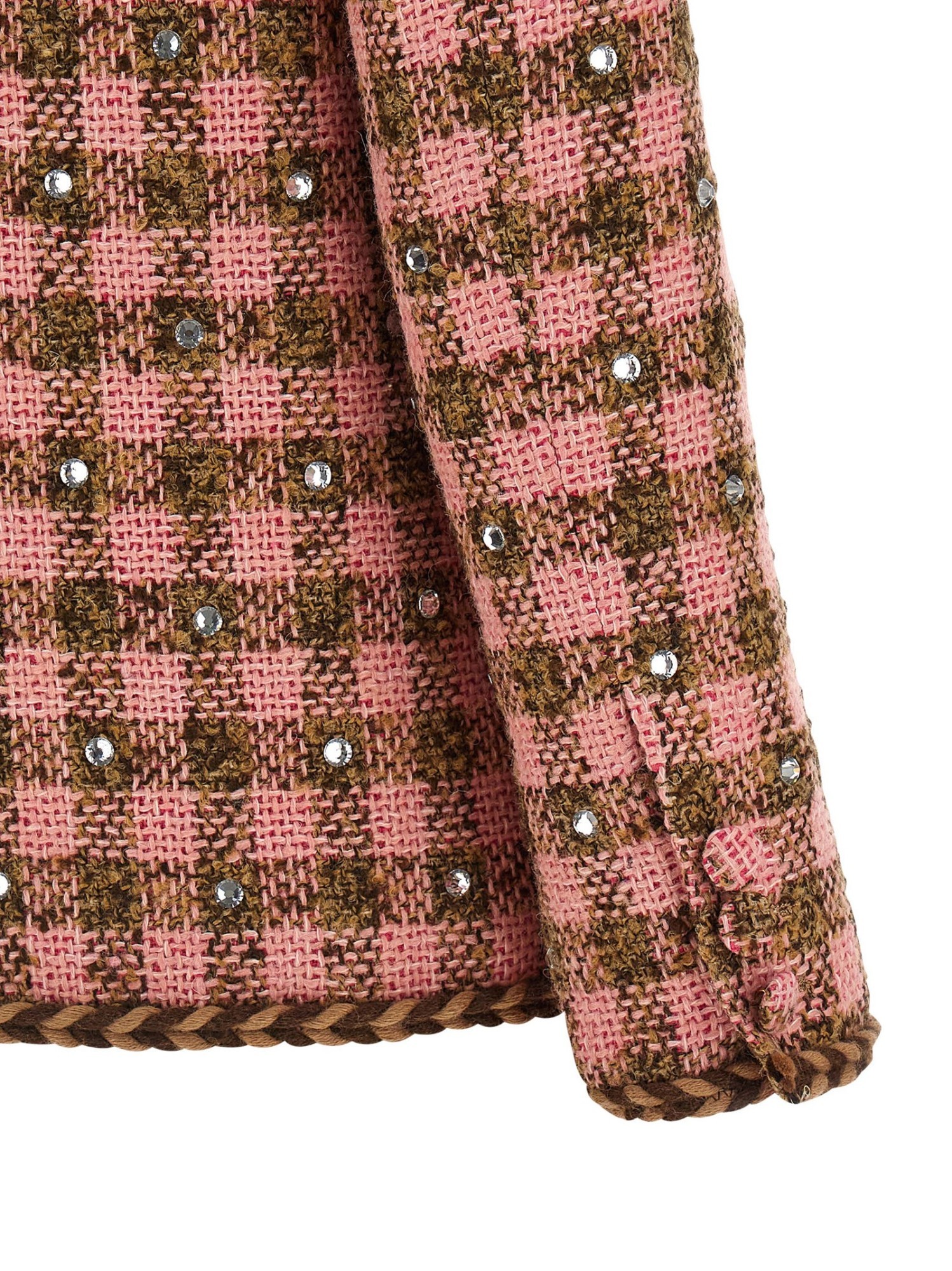 Giuseppe Di Morabito Rhinestone Blazer Jacket In Pink