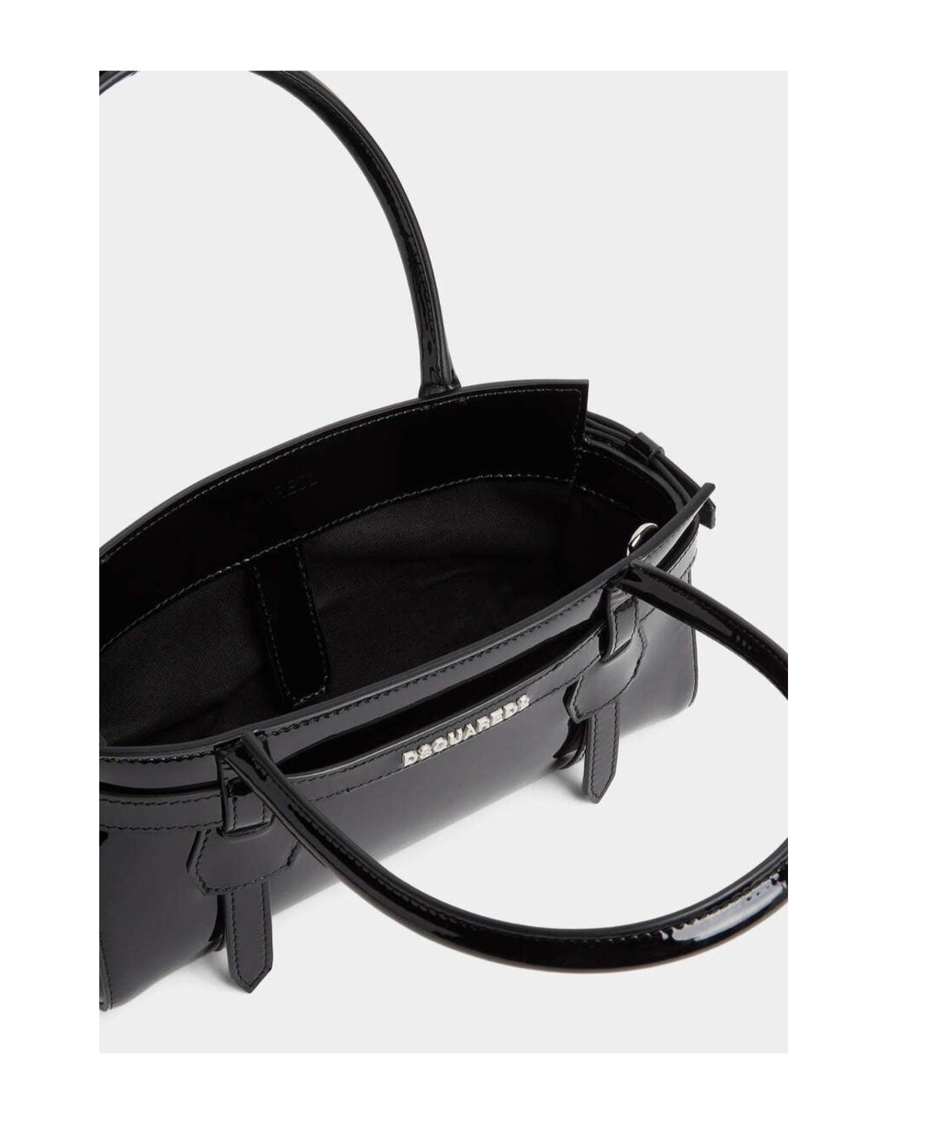 Dsquared2 Mini Handbag Featuring Detachable Strap In Black
