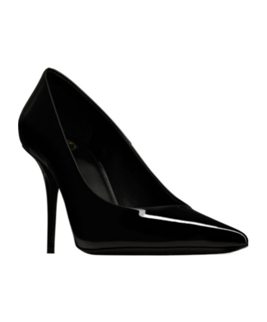 Saint Laurent Blade 110 Patent Leather Pumps In Black