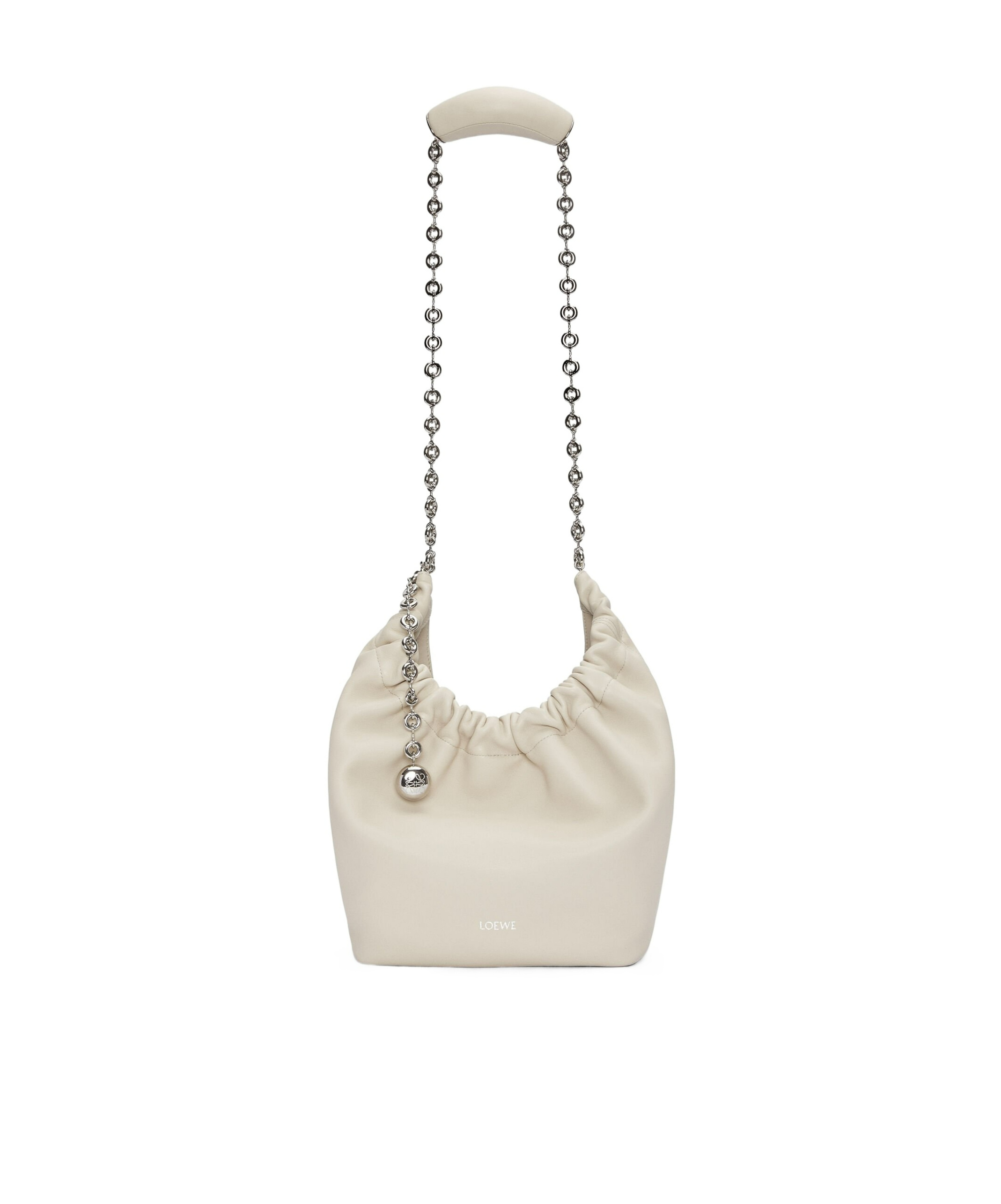 Loewe Squeeze Small Shoulder Bag In Sea Salt