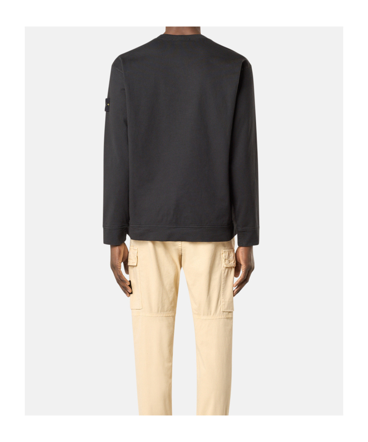 Stone Island 5100007 Cotton Chenille In Black