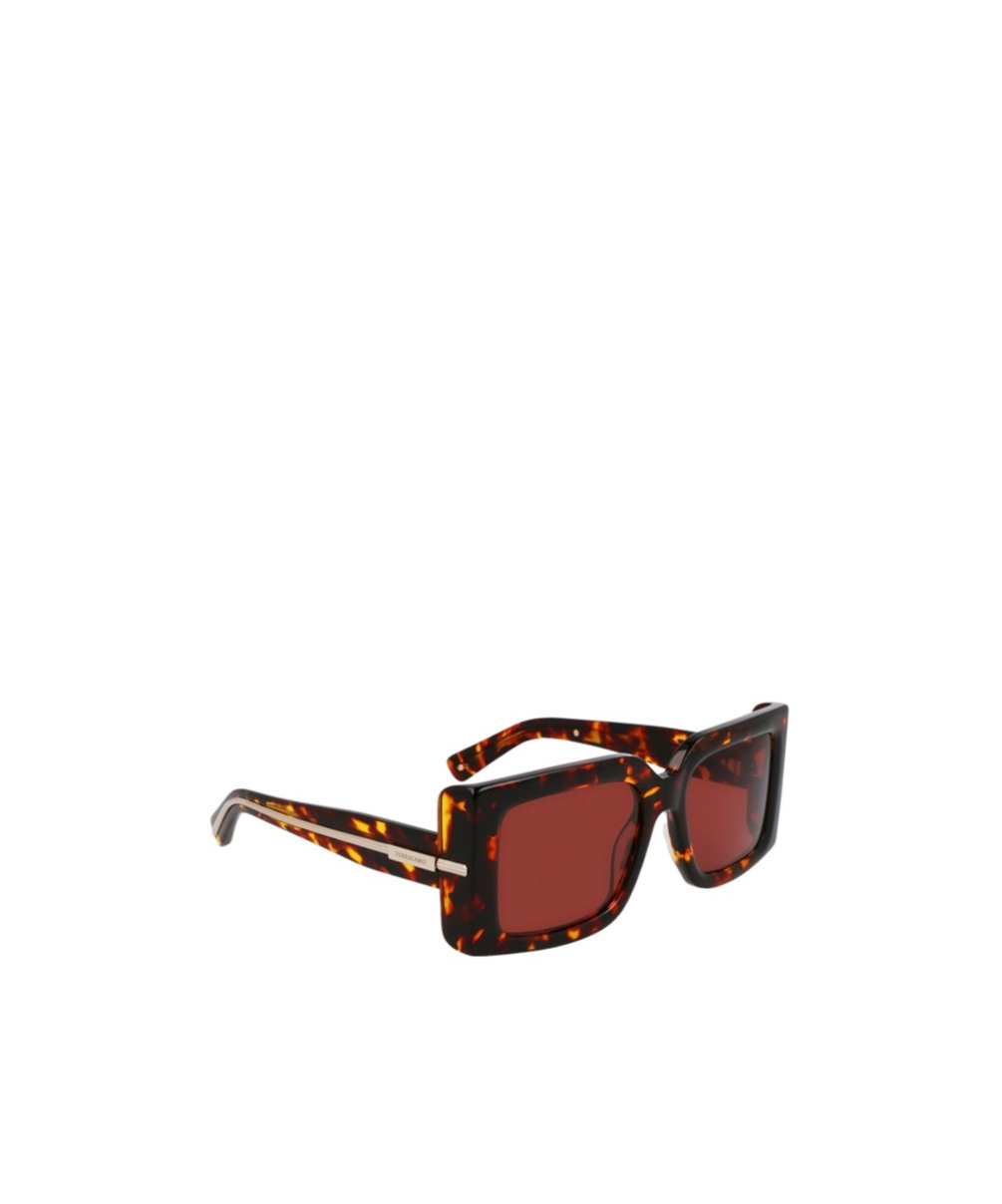 Ferragamo Frame Sunglasses In Brown