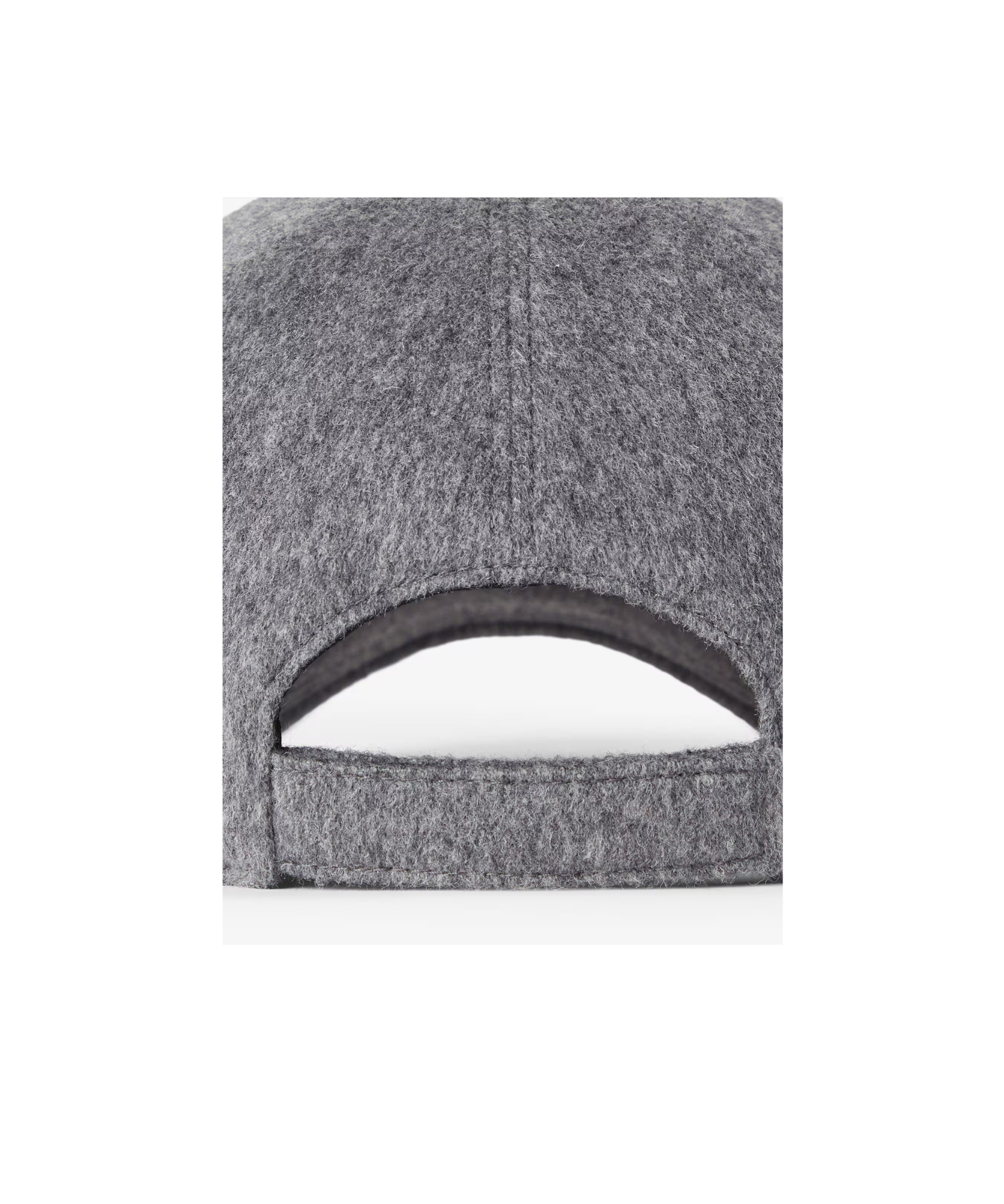 Fendi Gray Wool And Cashmere Baseball Cap In Gray