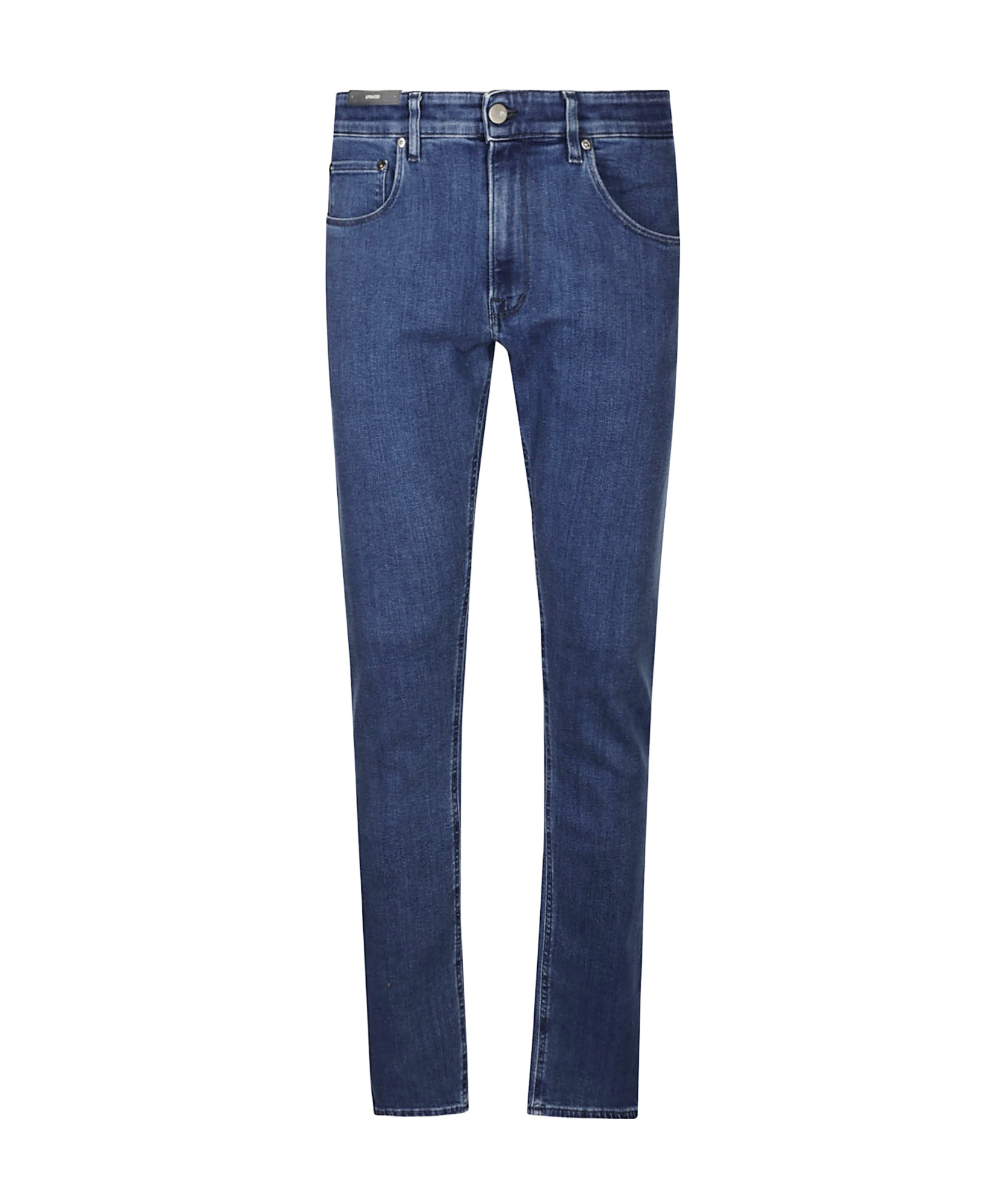Pt Torino Slim Fit Denim Jeans With Lived-in Look In Blue