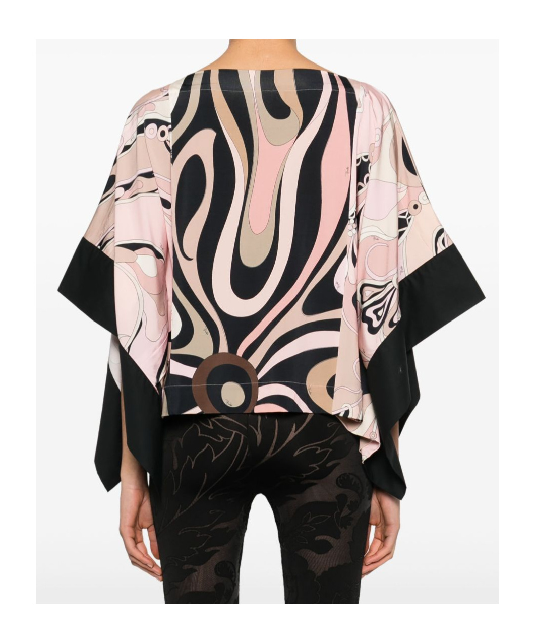 Pucci Marmo-print Blouse In Pink