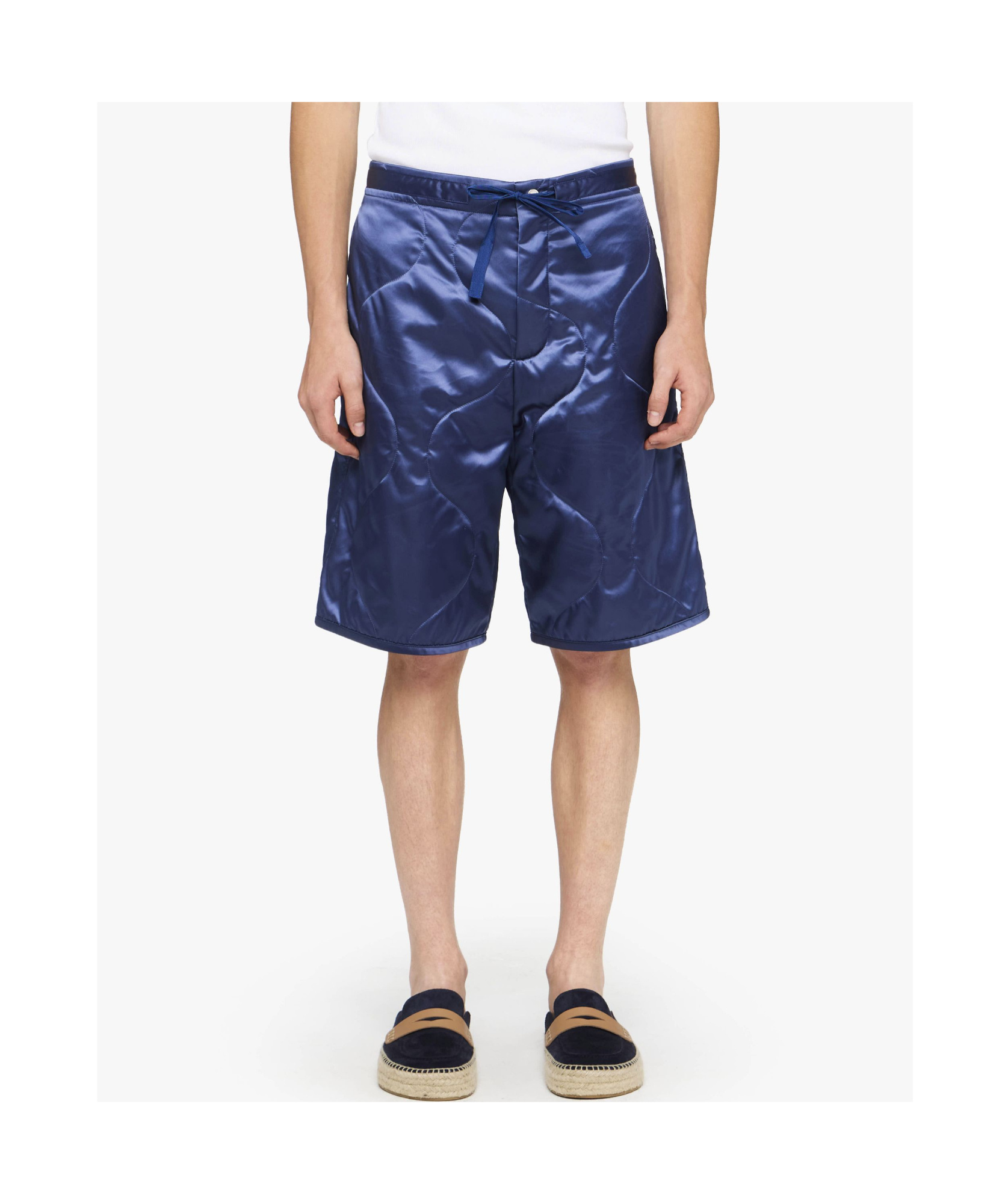 Jw Anderson Quilted Shorts In Blue