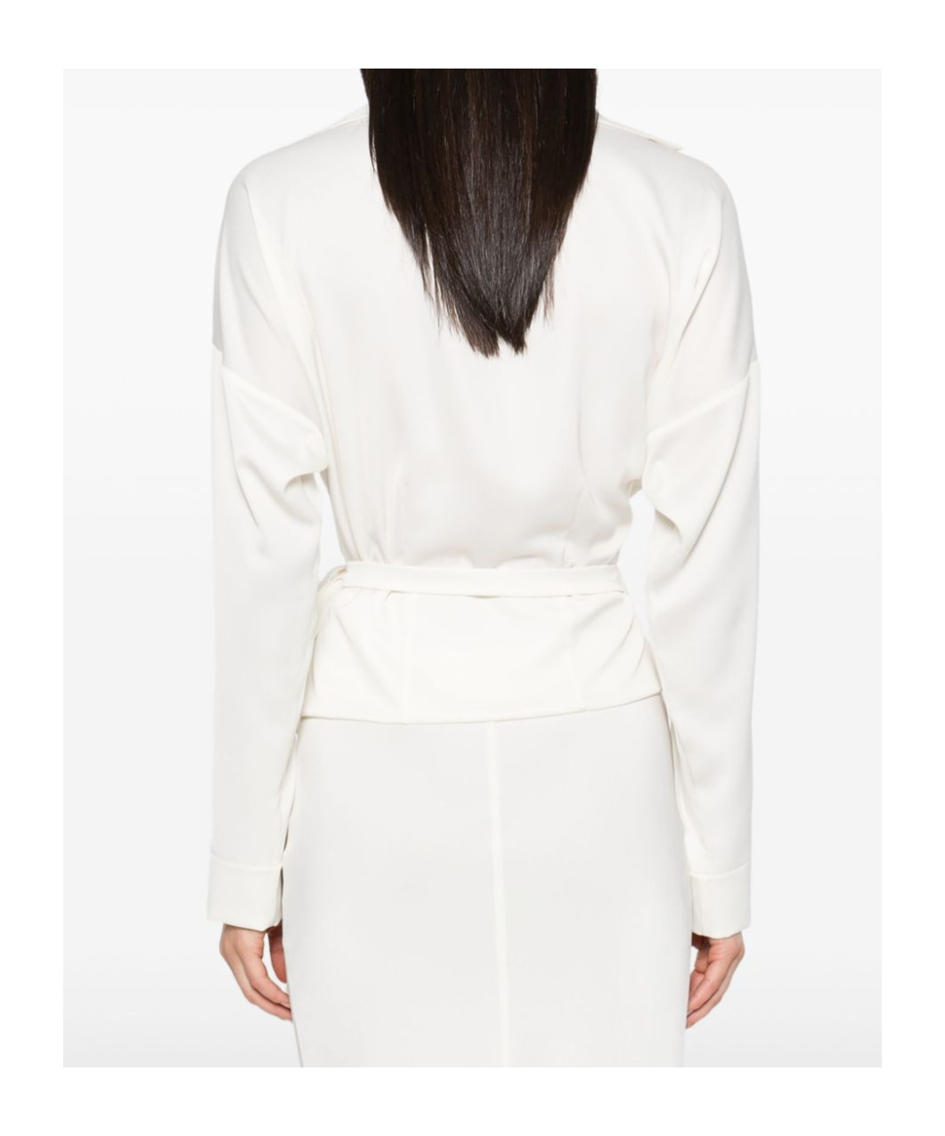 Shop Philosophy Di Lorenzo Serafini Wrap Blouse In White