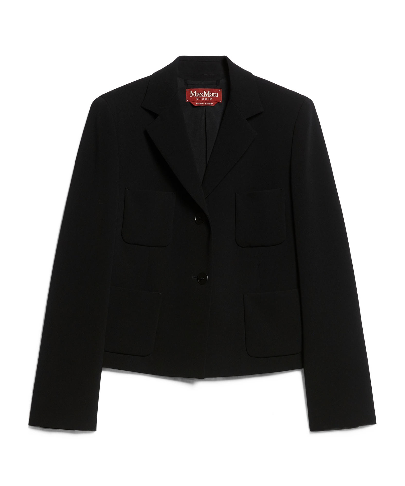Max Mara Long Sleeve Casual Jacket In Black