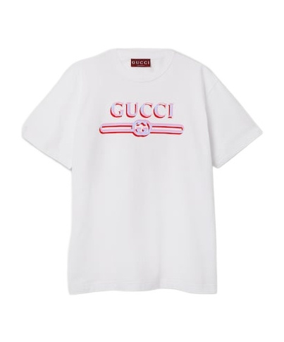 Gucci Logo Printed T-shirt In White