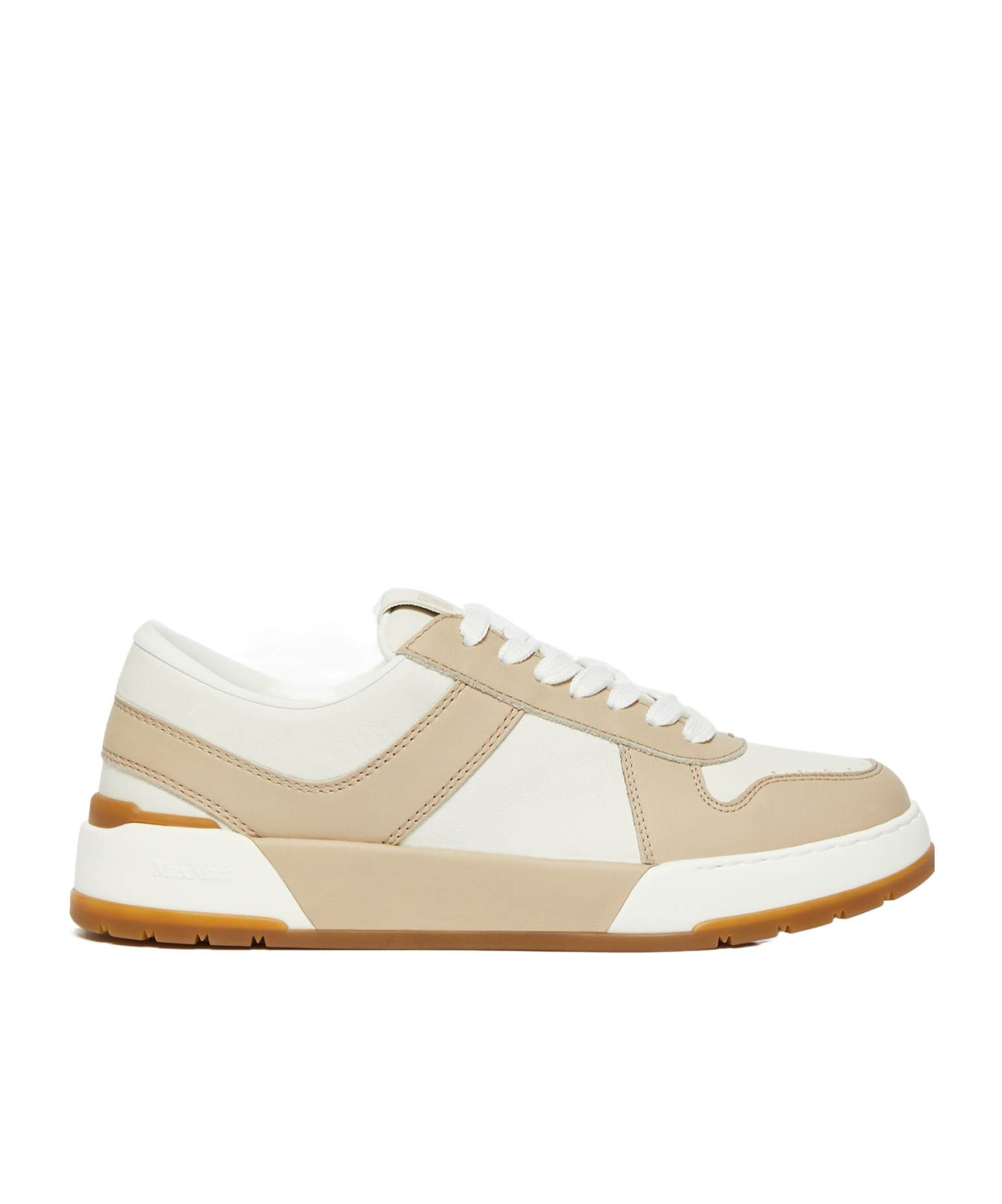 Max Mara Lace-up Low-cut Casual Shoes In White
