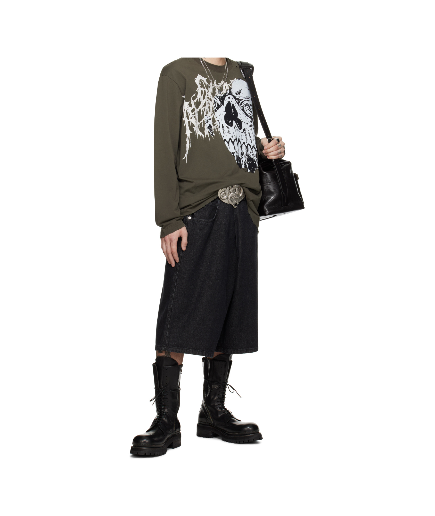 Lu'u Dan Long-sleeved T-shirt In Grey