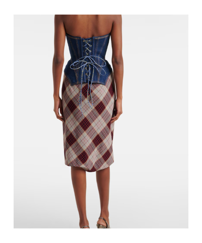 Vivienne Westwood Denim Corset In Blue