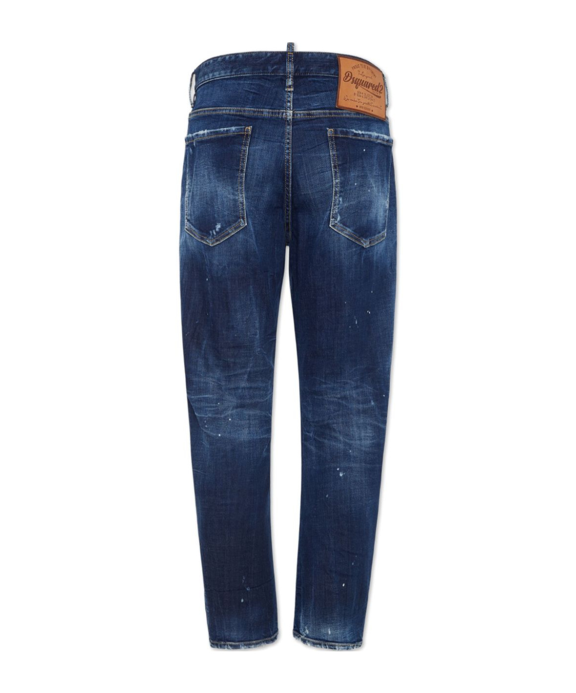 Dsquared2 Stretch-cotton Tapered Jeans In Blue