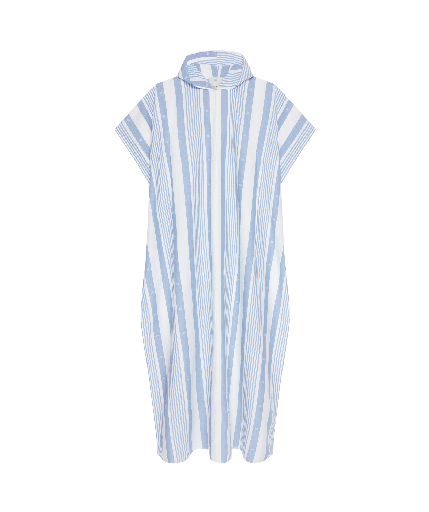 Givenchy Women's Plage Kaftan In Cotton And Linen With 4g Stripes In White