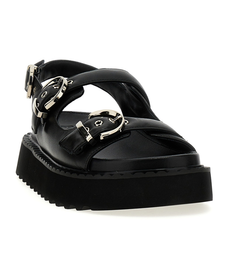 Shop Pinko Kate 03 Sandals In Black