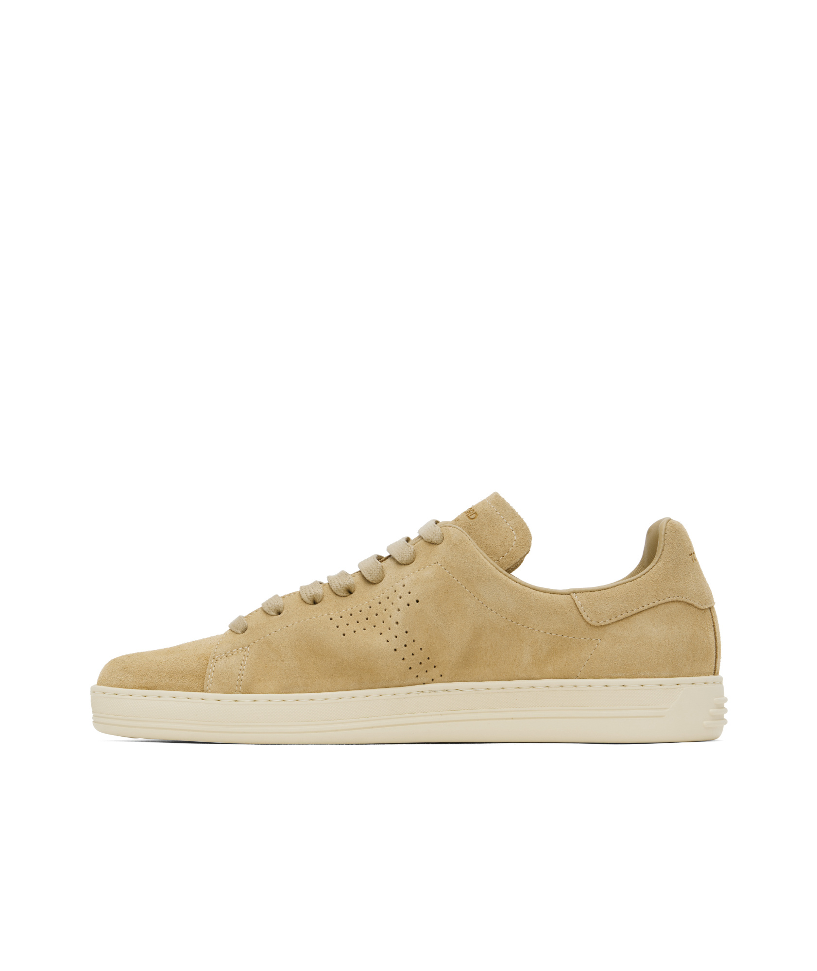 Tom Ford Warwick Suede Low-top Sneakers In Nude