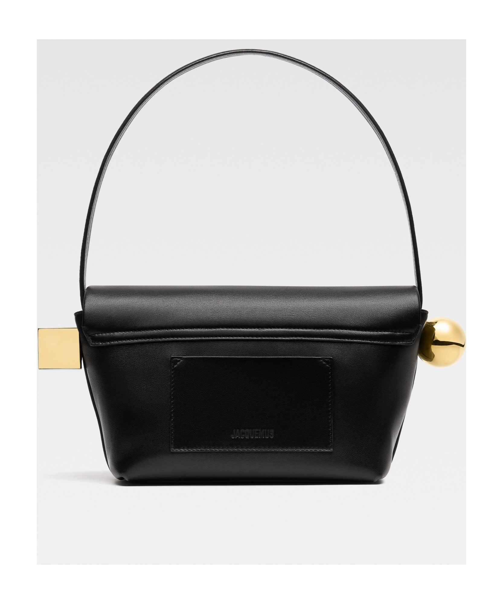 Shop Jacquemus Folding Shoulder Bag In Black