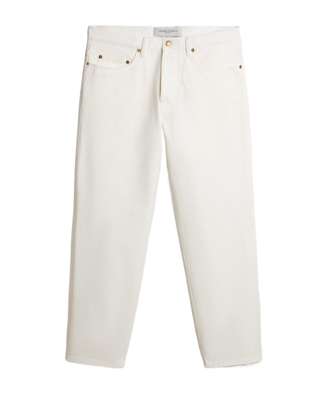 Golden Goose Star-detail Jeans In White