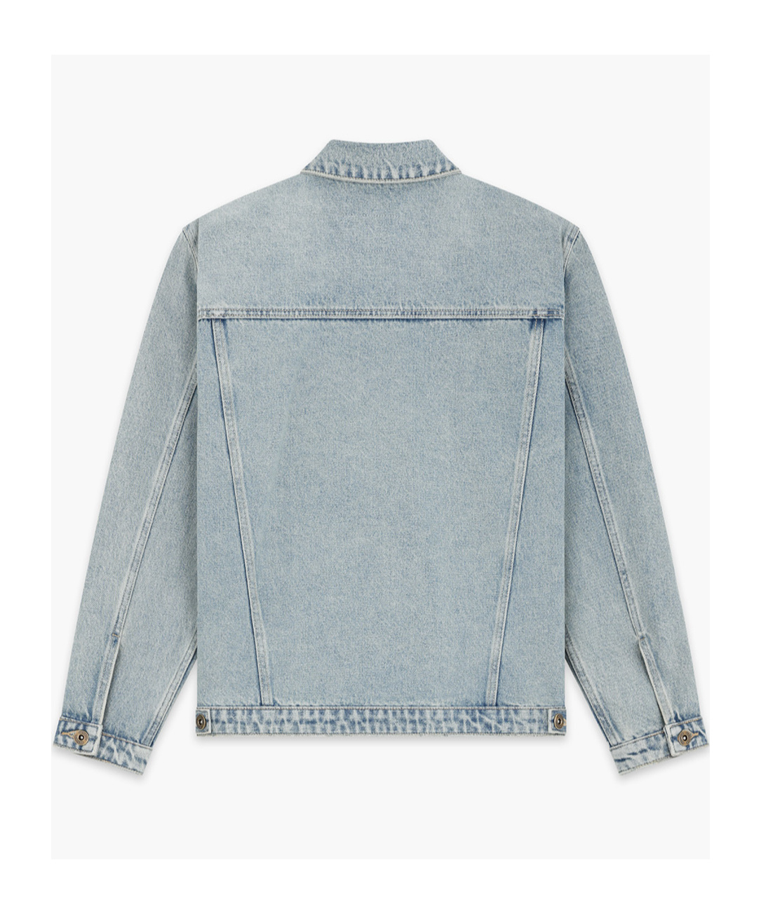 We11 Done Cotton Denim Jacket In Gray