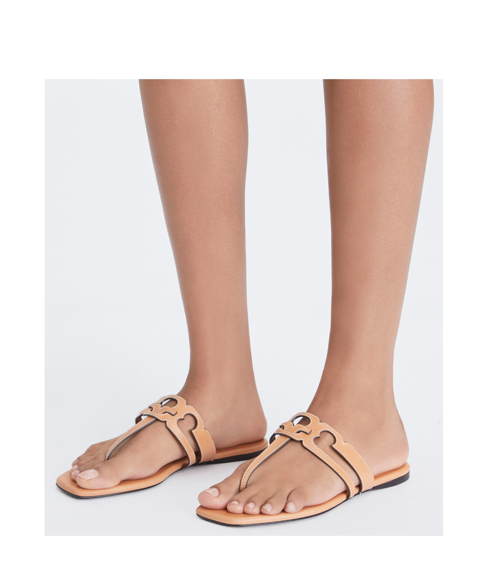 Tory Burch Brown Leather Sandals In Brown