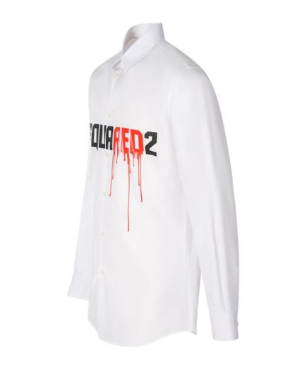 Dsquared2 Logo-print Shirt In White