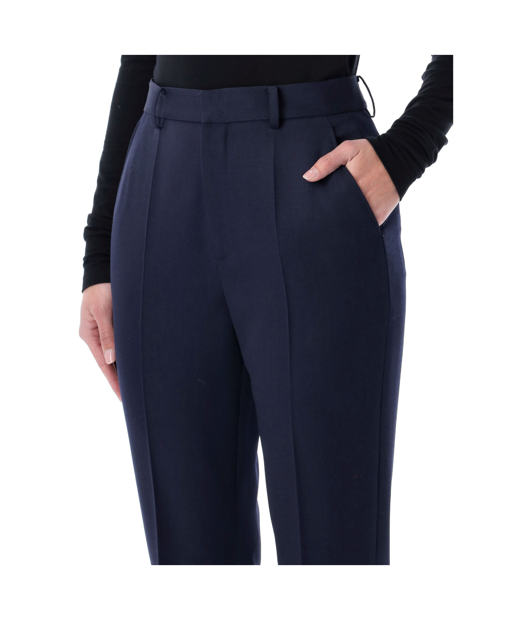 Ralph Lauren Wrigley Grain De Poudre Trousers In Blue