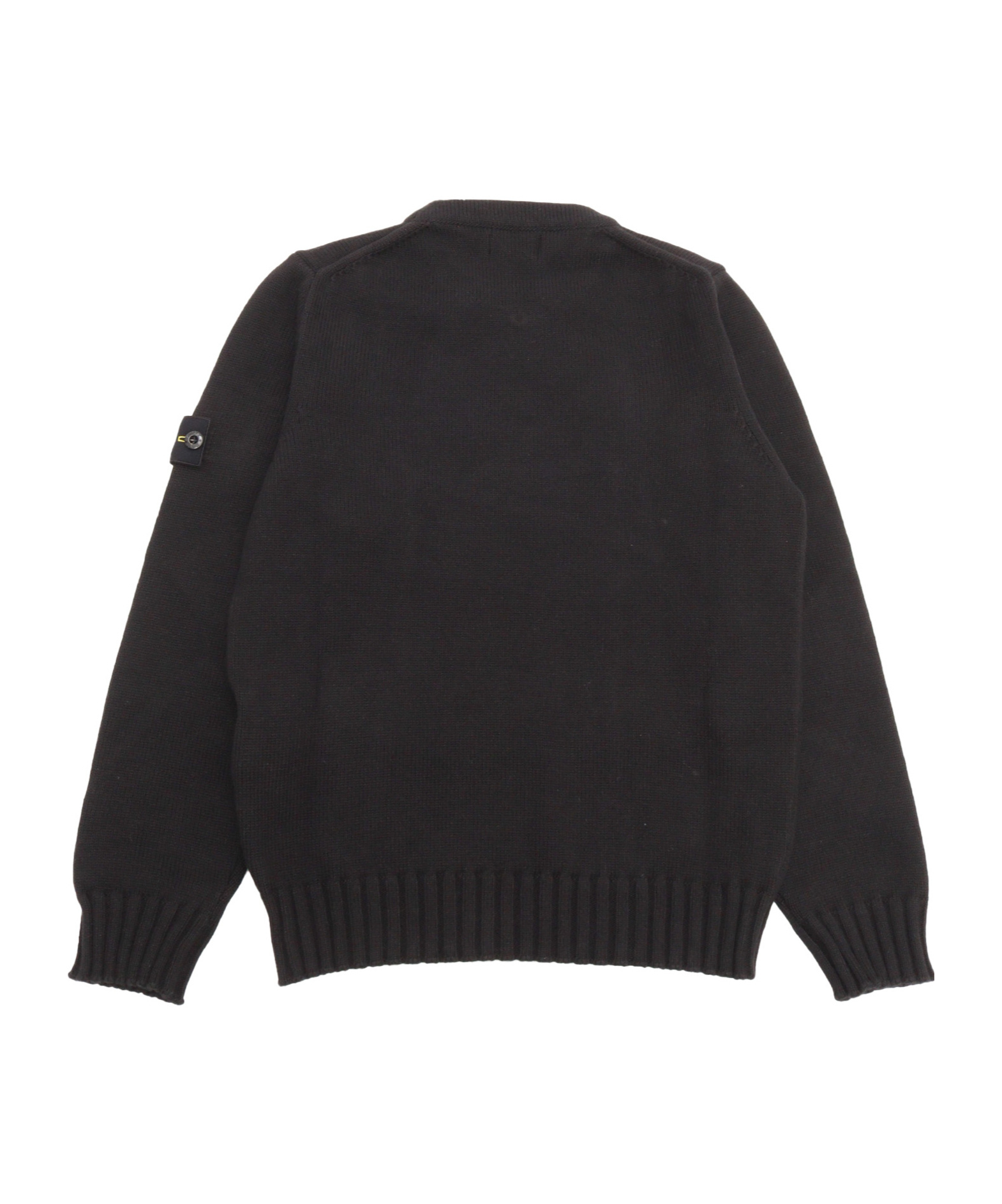 Stone Island Compass-motif Cotton Sweatshirt In Black