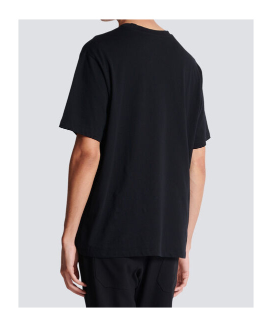 Balmain Couture Label T-shirt In Black