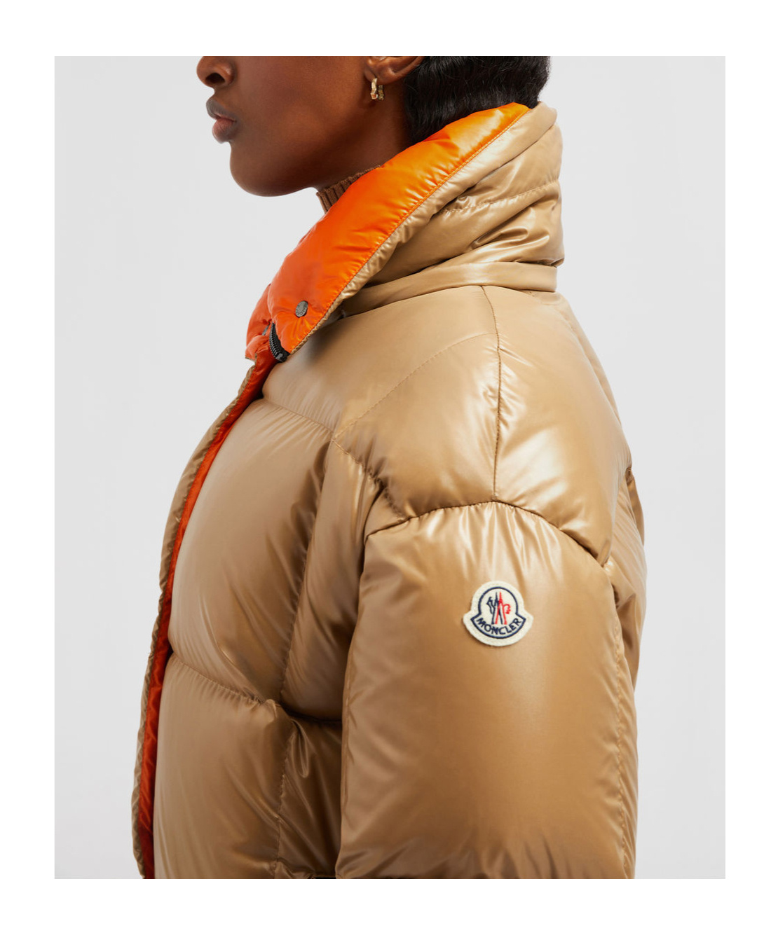 Shop Moncler Parana Puffer Jacket In Brown