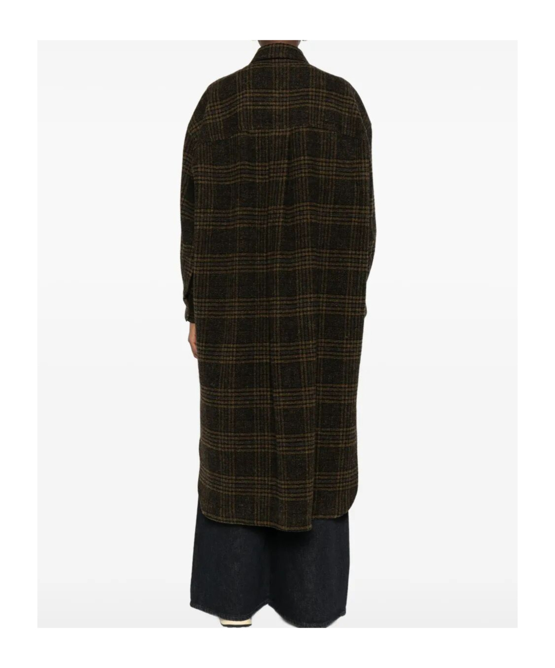 Isabel Marant Checked Wool Single-breasted Coat In Multi