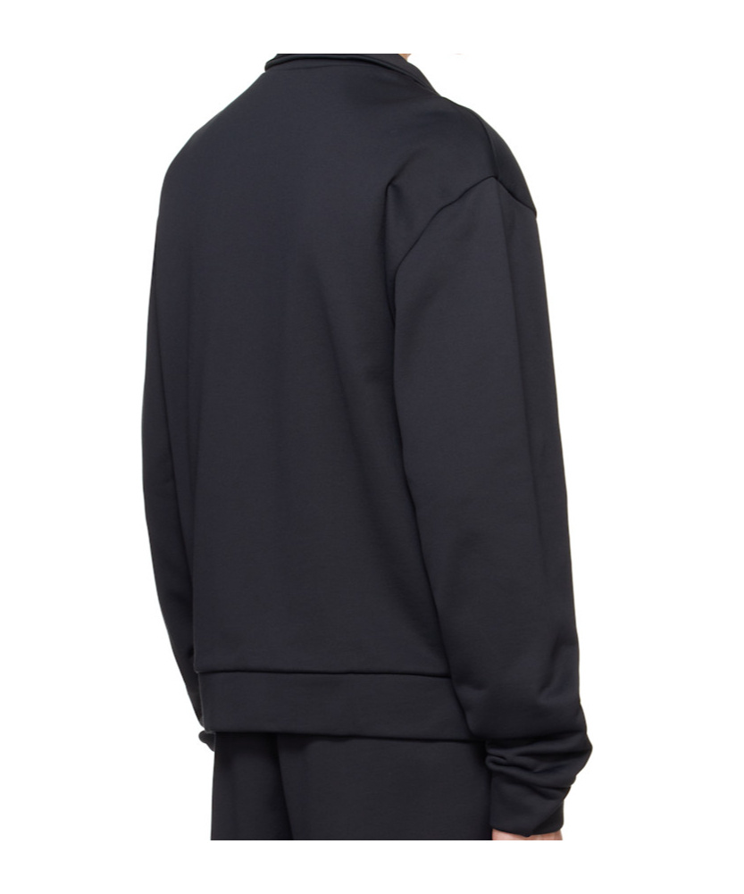 Shop Maison Kitsuné Logo Patched Jacket In Black