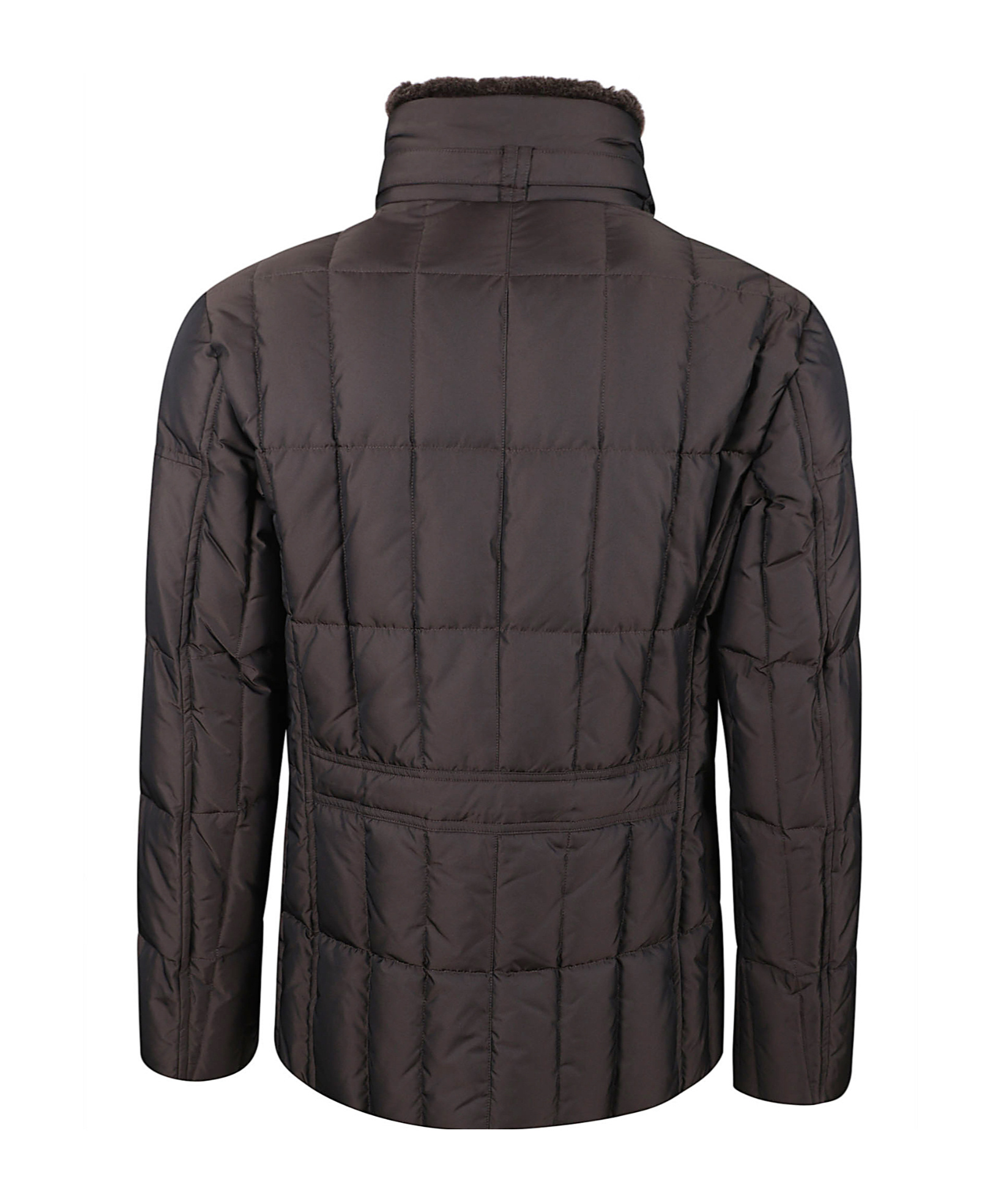 Moorer Long-sleeved Quilted Cotton Jacket In Black