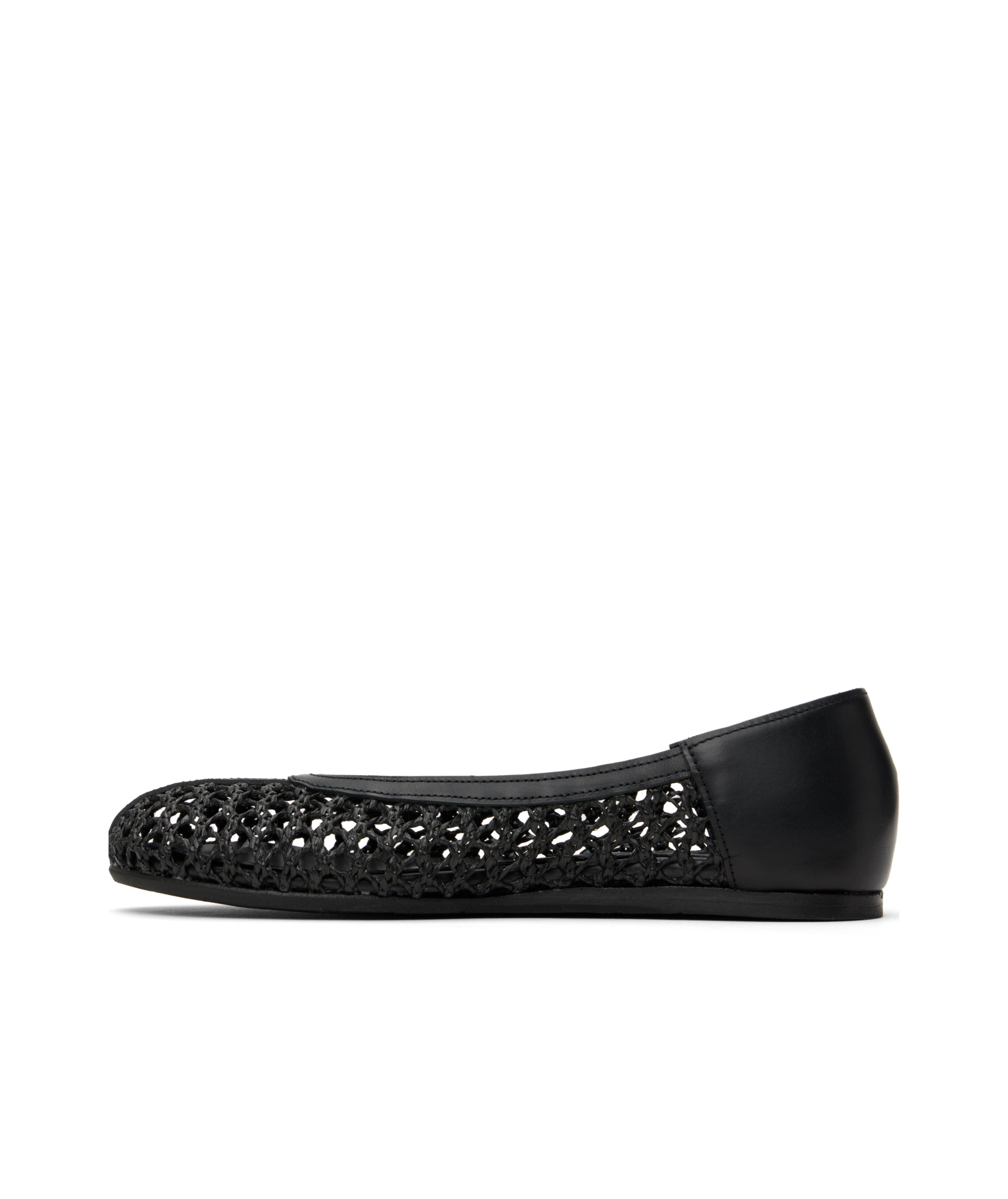 Ancient Greek Sandals Black Aeropi Ballerina Flats In Black