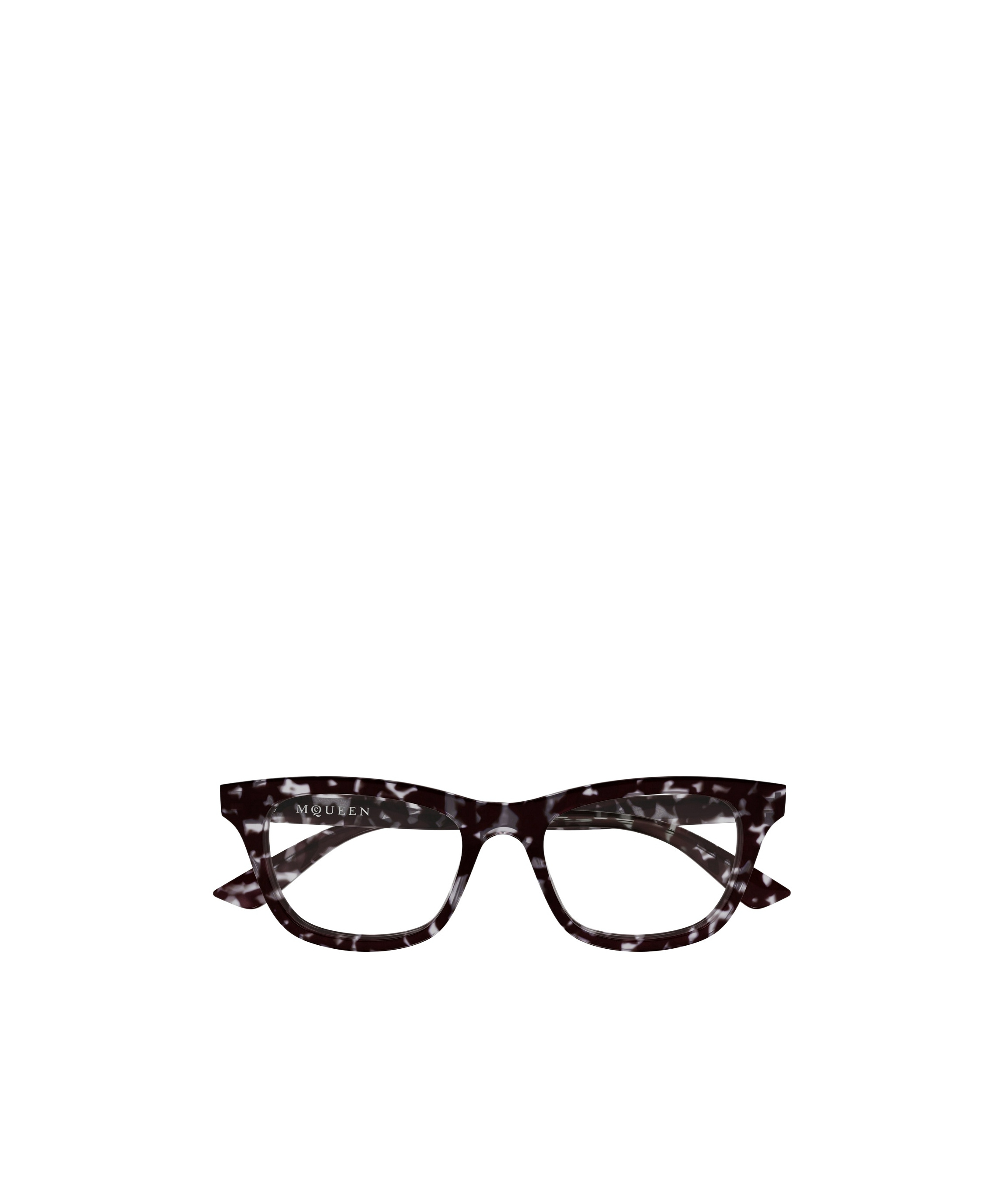 Alexander Mcqueen Eyewear Square Frame Glasses In Black
