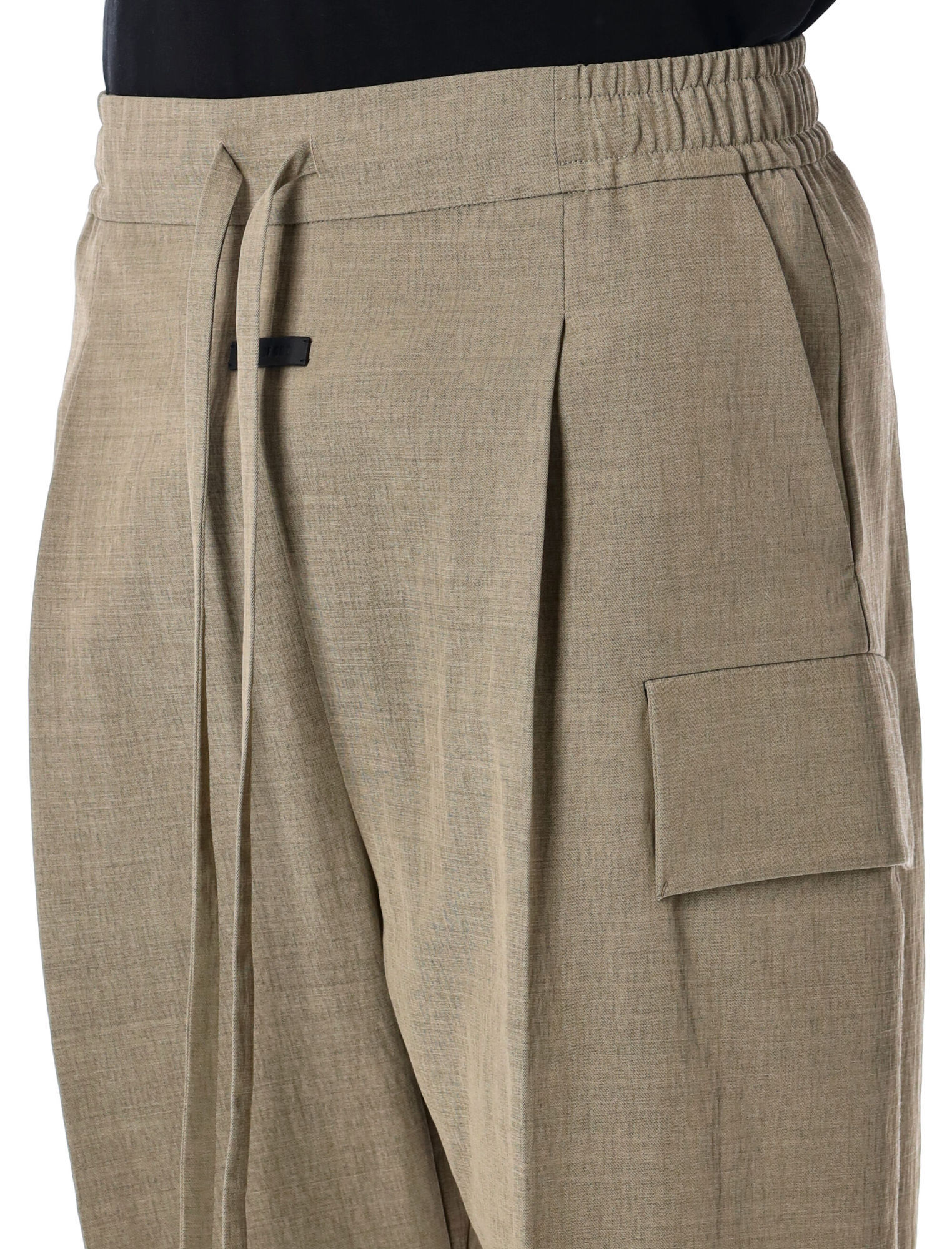 Fear Of God Relaxed Wide Leg Cargo Pants In Nude